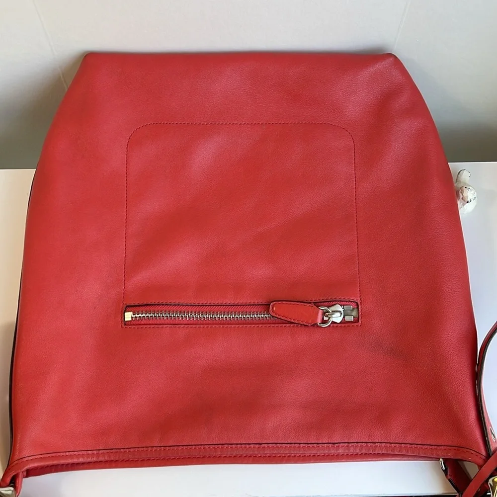 COACH Legacy Leather Duffle Bag In Coral Red